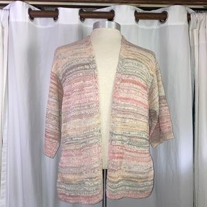 Old navy multi colored 3/4 sleeve cardigan